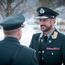 12. februar: Kronprins Haakon besøker Cyberforsvaret på Jørstadmoen. Foto: Cyberforsvaret 